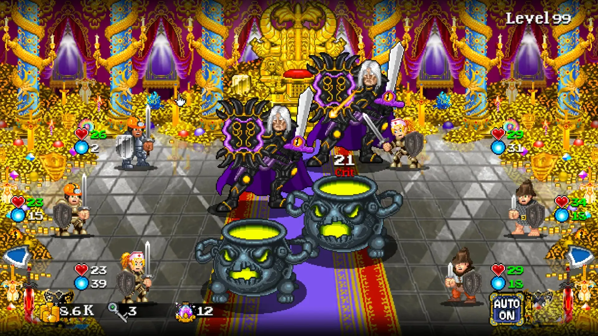 Soda Dungeon 2 colorful boss battle