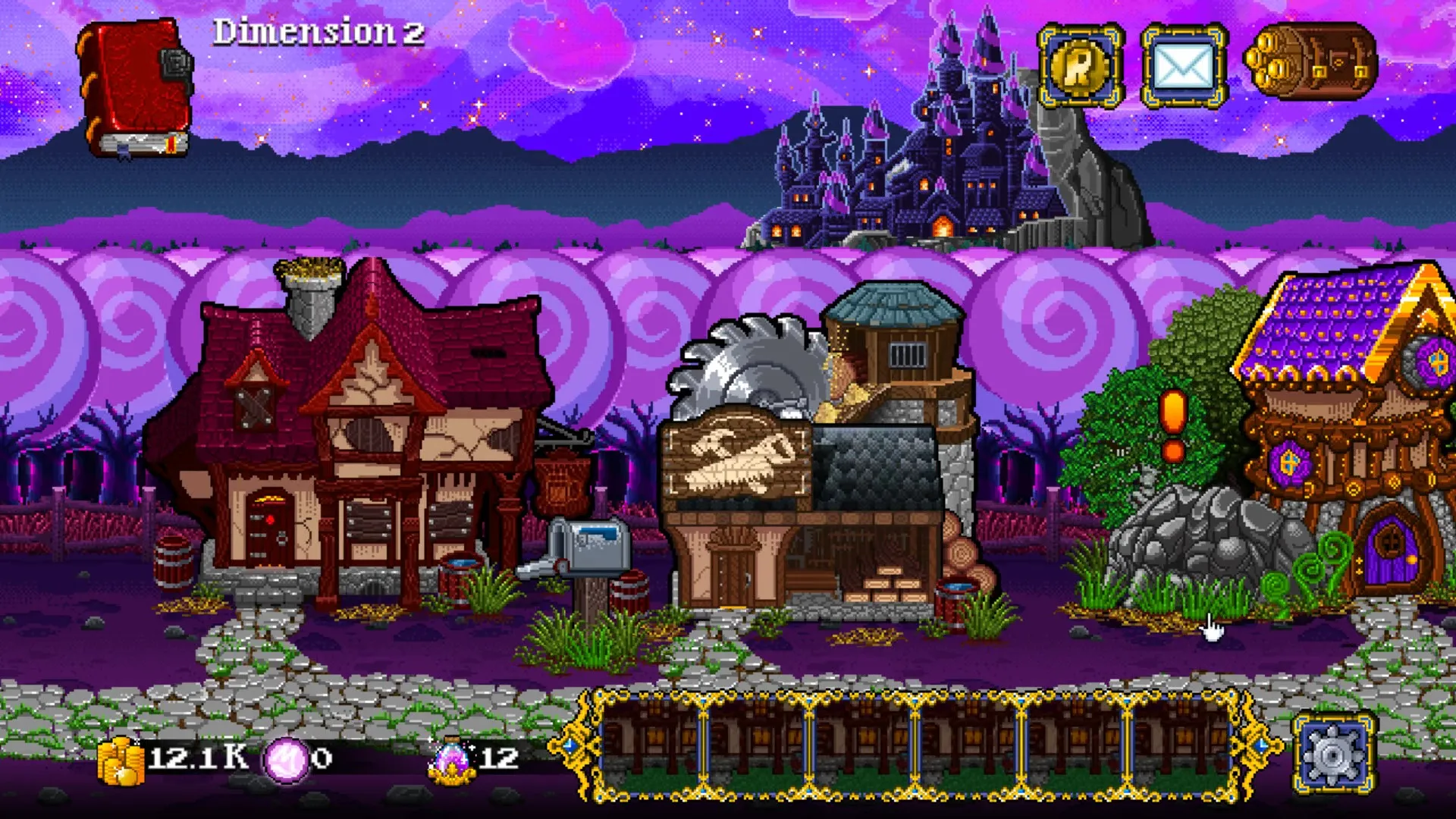 Soda Dungeon 2 town in a dimension
